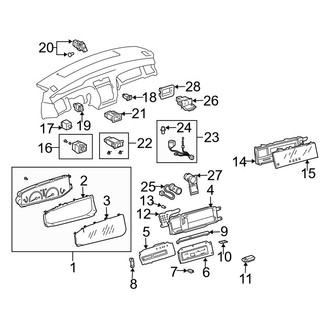Toyota OE - Instrument Panel - Cluster & Switches