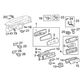 Toyota OE - Instrument Panel - Cluster & Switches