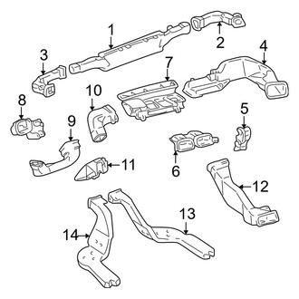 Toyota OE - Instrument Panel - Ducts