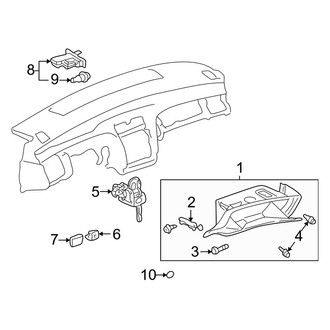 Toyota OE - Instrument Panel - Glove Box