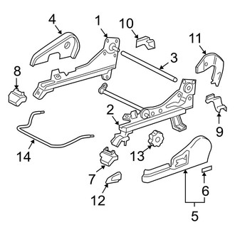 Toyota OE - Seats & Tracks - Tracks & Components (Manual Seats)
