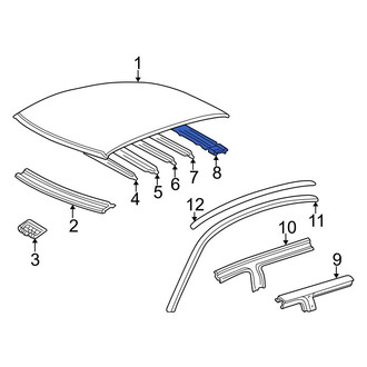 Toyota OE - Rear Roof Header Panel