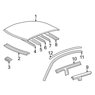 Toyota OE - Roof & Components (W/O Sunroof)