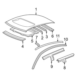 Toyota OE - Roof & Components (With Sunroof)