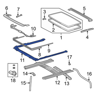 Toyota OE - Sunroof Frame