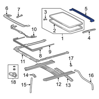 Toyota OE - Sunroof Drip Rail