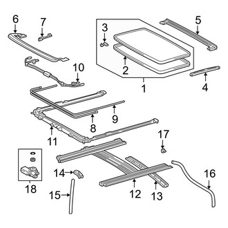 Toyota OE - Roof - Sunroof (With Sunroof)