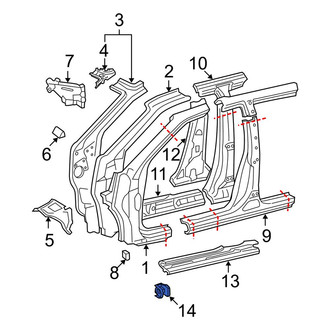 Toyota OE - Rocker Panel Reinforcement