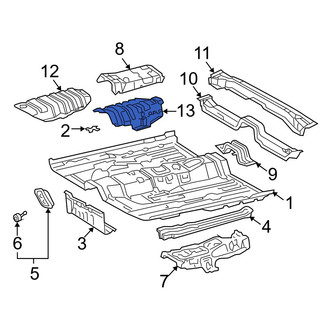 Toyota OE - Rear Floor Pan Heat Shield