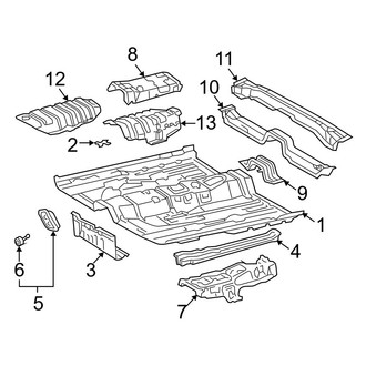 Toyota OE - Pillars, Rocker & Floor - Floor & Rails