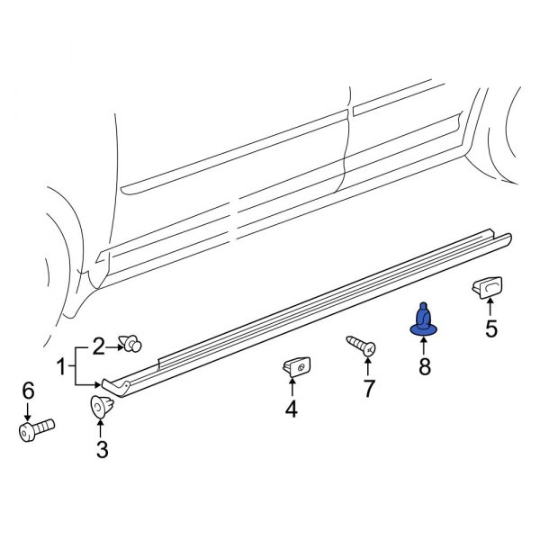 Rocker Panel Molding Clip