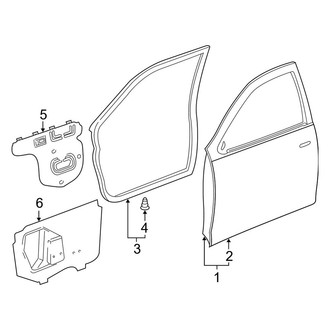 Toyota OE - Front Door - Door & Components