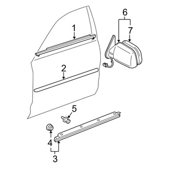 Toyota OE - Front Door - Exterior Trim