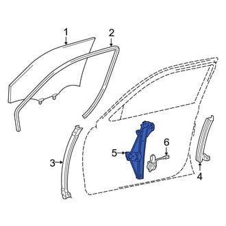 Toyota OE - Front Left Window Regulator