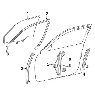 Toyota OE - Front Door - Glass & Hardware
