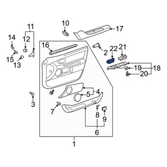 Toyota OE - Front Left Door Window Switch