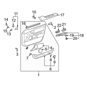 Toyota OE - Front Door - Interior Trim