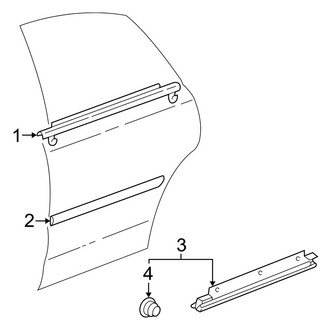 Toyota OE - Rear Door - Exterior Trim