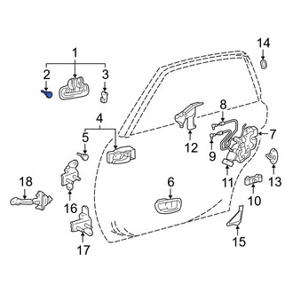 Toyota OE - Front Inner Interior Door Handle Grommet