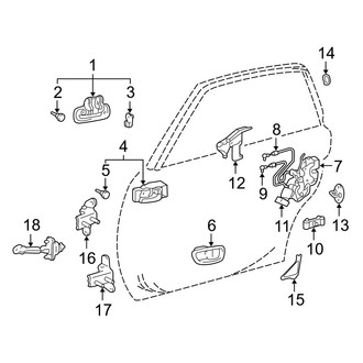 Toyota OE - Rear Door - Lock & Hardware