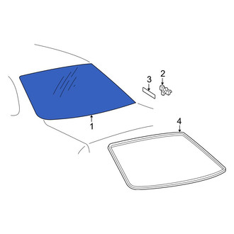 Toyota OE - Rear Back Glass