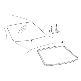 Toyota OE - Back Glass - Glass