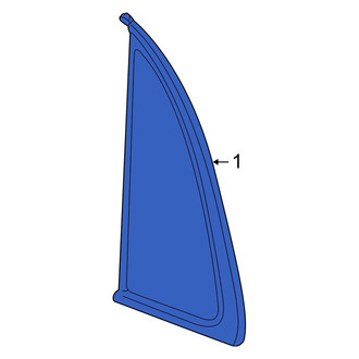 Toyota OE - Rear Left Quarter Glass