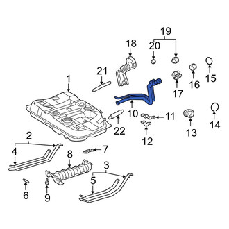 Toyota OE - Fuel Filler Hose