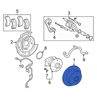 Toyota OE - Rear Disc Brake Rotor