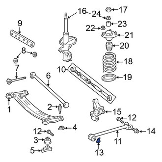 Toyota OE - Front Suspension Trailing Arm Nut