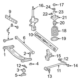 Toyota OE - Rear Suspension - Suspension Components