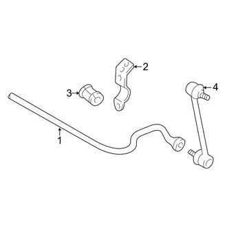 Toyota OE - Rear Suspension - Stabilizer Bar & Components
