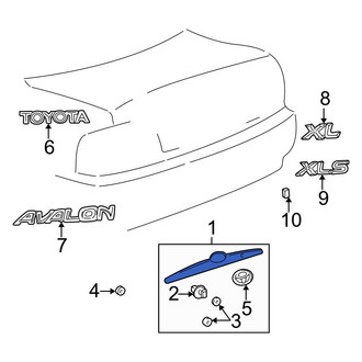 Toyota OE - Rear Deck Lid Finish Panel