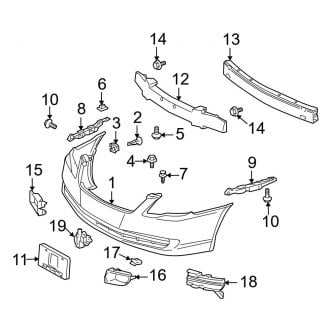 2006 Toyota Avalon OEM Bumpers | Front & Rear — CARiD.com