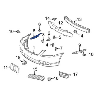 Toyota OE - Front Right Bumper Cover Bracket