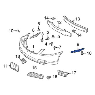 Toyota OE - Front Left Bumper Cover Bracket