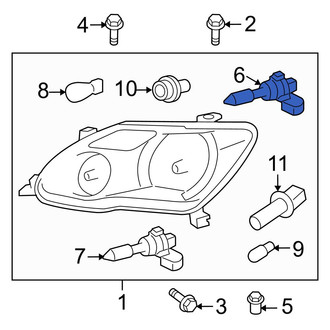 Toyota OE - Front Headlight Bulb