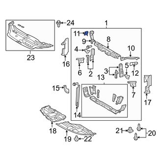 Toyota OE - Right Radiator Support Bracket