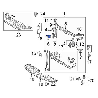 Toyota OE - Right Lower Radiator Support Bracket