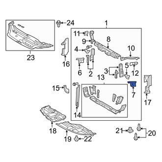 Toyota OE - Left Lower Radiator Support Bracket