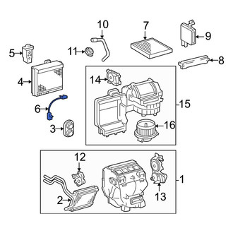 Toyota OE - A/C Evaporator Temperature Sensor