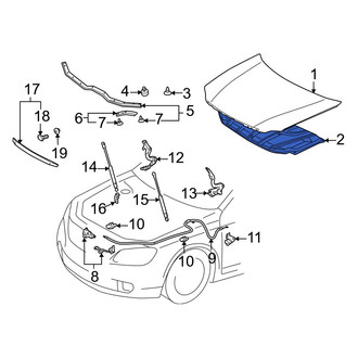 Toyota OE - Hood Insulation Pad