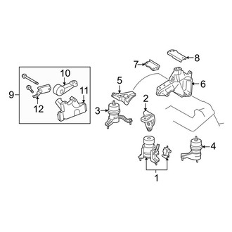 Toyota OE - Engine / Transaxle - Engine & Transmission Mounting