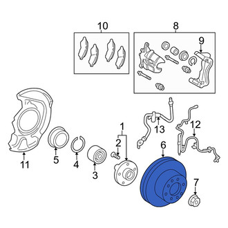 Toyota OE - Front Disc Brake Rotor