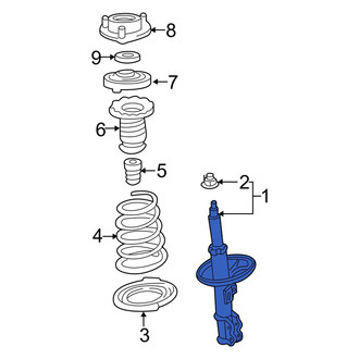 Toyota OE - Rear Left Suspension Strut