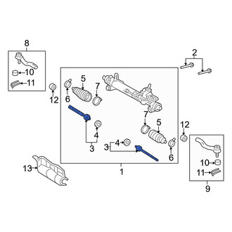 Toyota OE - Right Outer Steering Tie Rod End