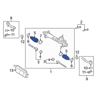 Toyota OE - Rack and Pinion Bellows
