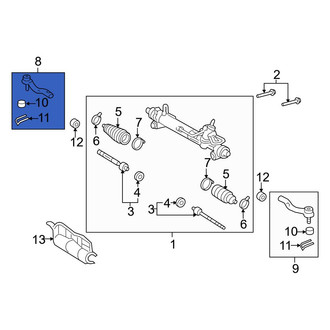 Toyota OE - Right Outer Steering Tie Rod End