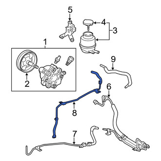 Toyota OE - Front Upper Power Steering Line