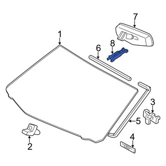Toyota OE - Front Interior Rear View Mirror Cover
